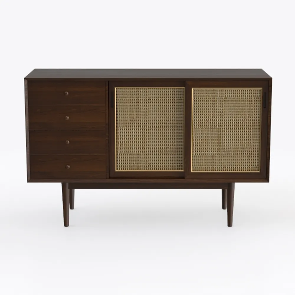 Bme Jasper Sideboard with 3 Drawers & 2 Rattan
