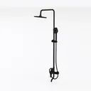Polaris 3 Rain Shower System, 8” Rainfall Shower Left 45 Degree View