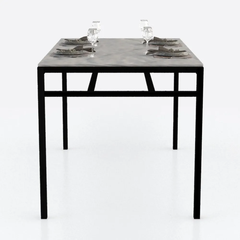 sogesfurniture Scrivanie per Computer Tavolo da Lavoro 100x60cm / 120x60cm, SF-AC3-100&120 (100 x 60 x 75cm, Nero)