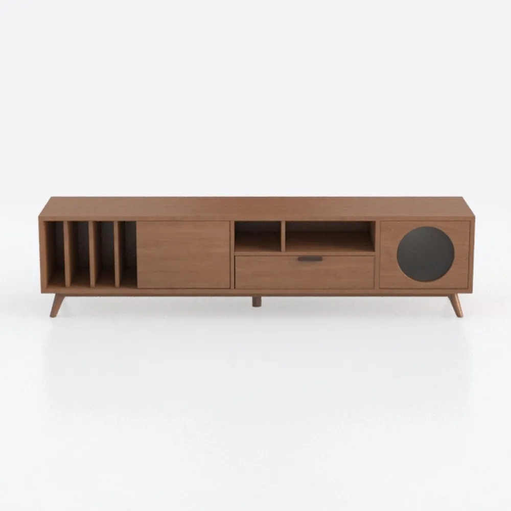 Rattan TV Stand for 55 65 Inch TV, Entertainment