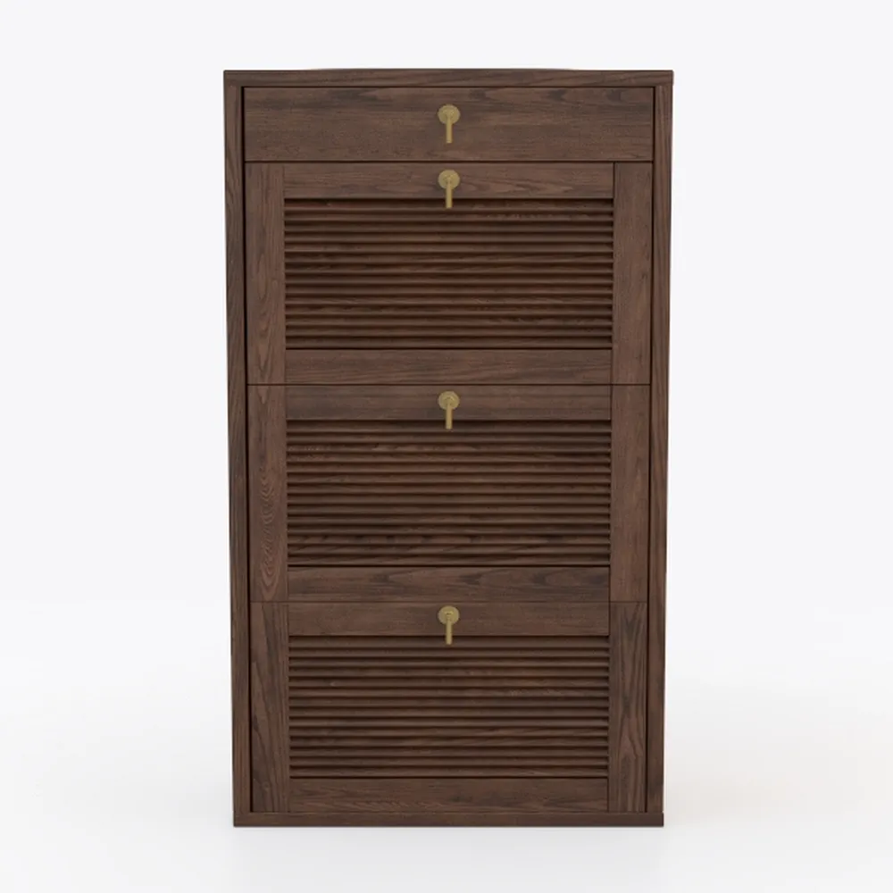 Shoe Cabinet with 2 Flip Drawers & 2 Drawers
