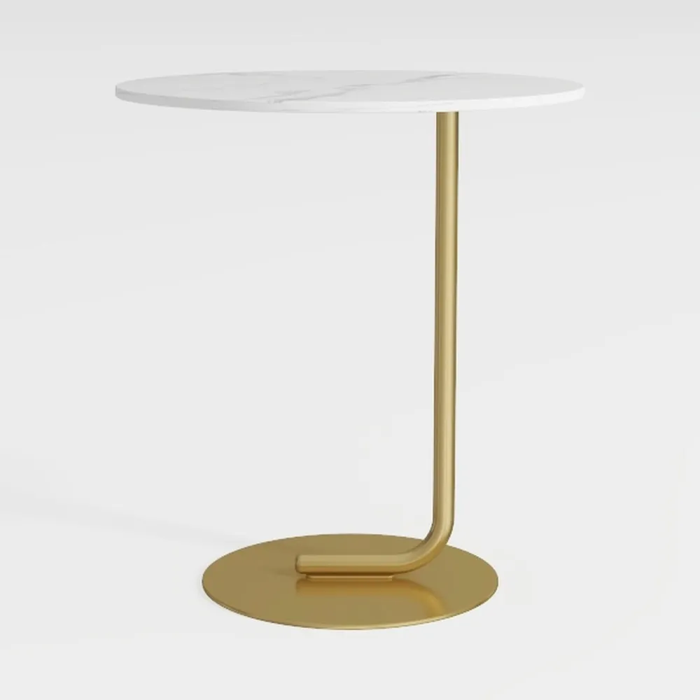 Masupu Drink Table, Round Side Table for Small