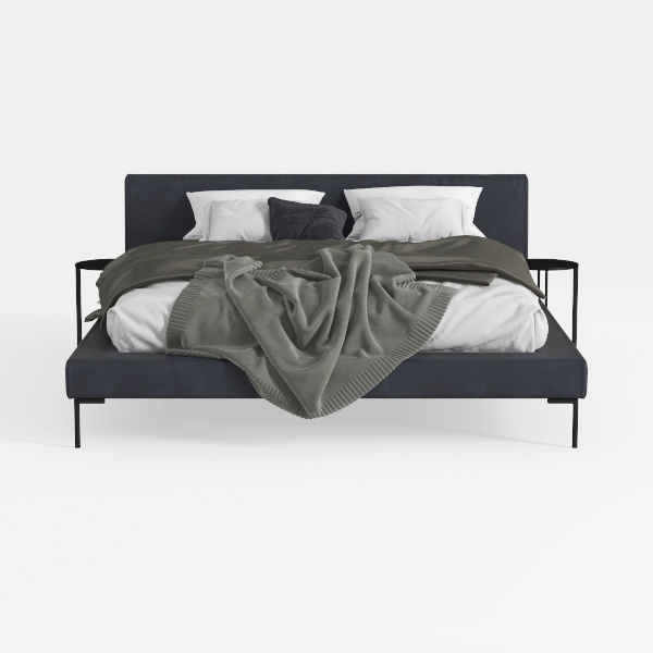 Atlin Designs Upholstered Queen Tufted Panel Bed i