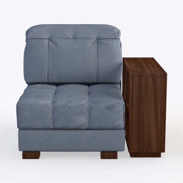 L Lengend Vansen Armless Chair Module for Modular 