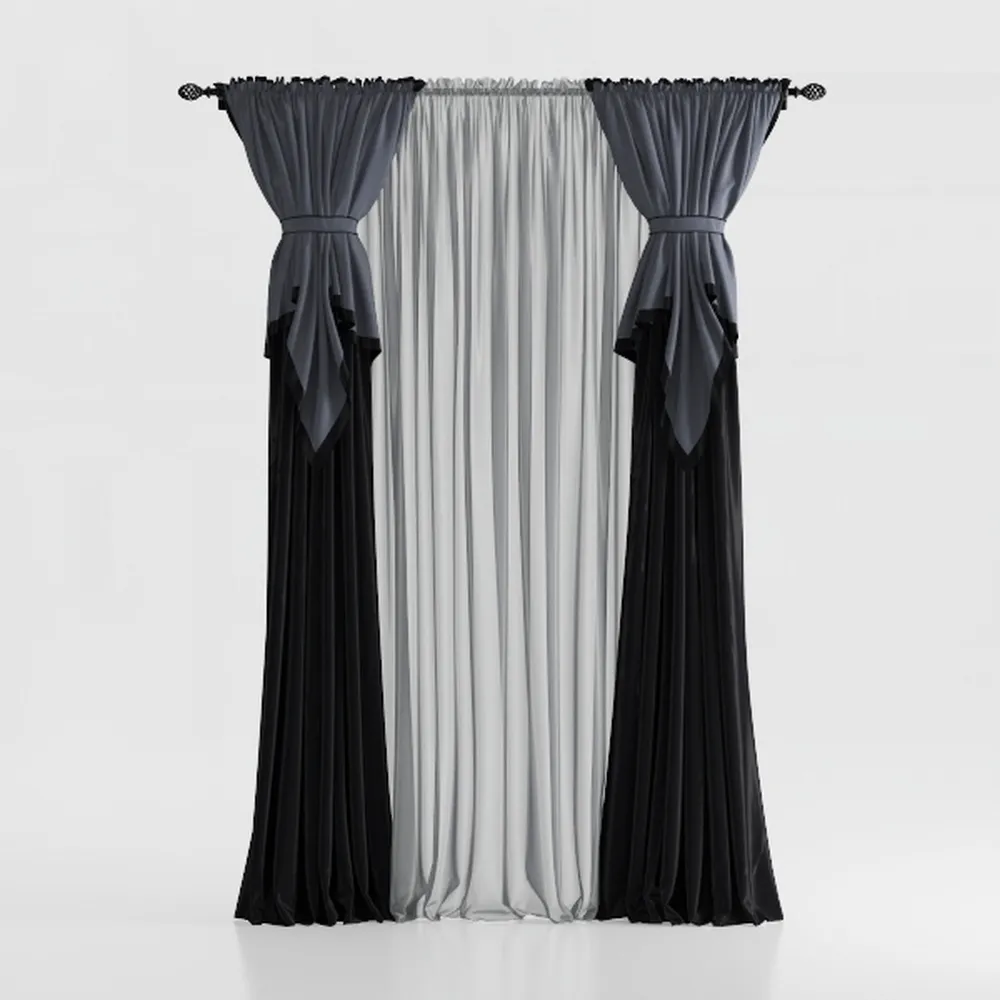 DUALIFE Black Blackout Curtains 102 Inches Long 2