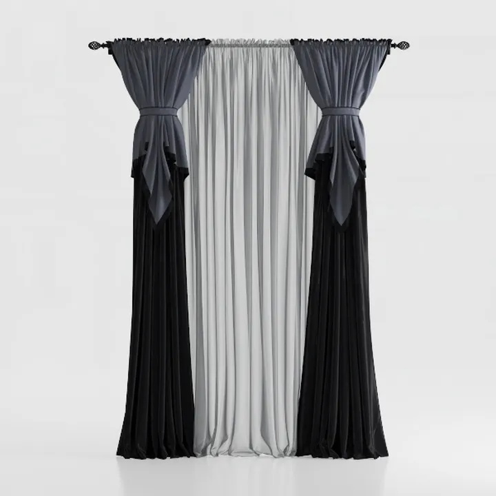 DUALIFE Black Blackout Curtains 102 Inches Long 2