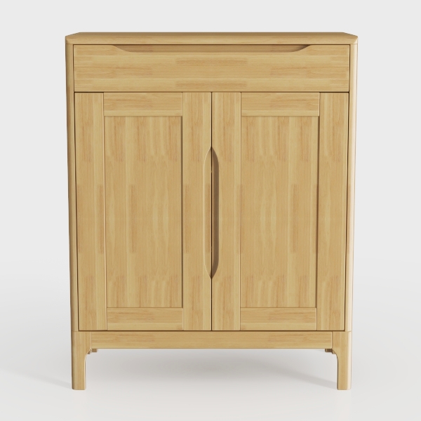HOMCOM Sideboard, Natural Wood