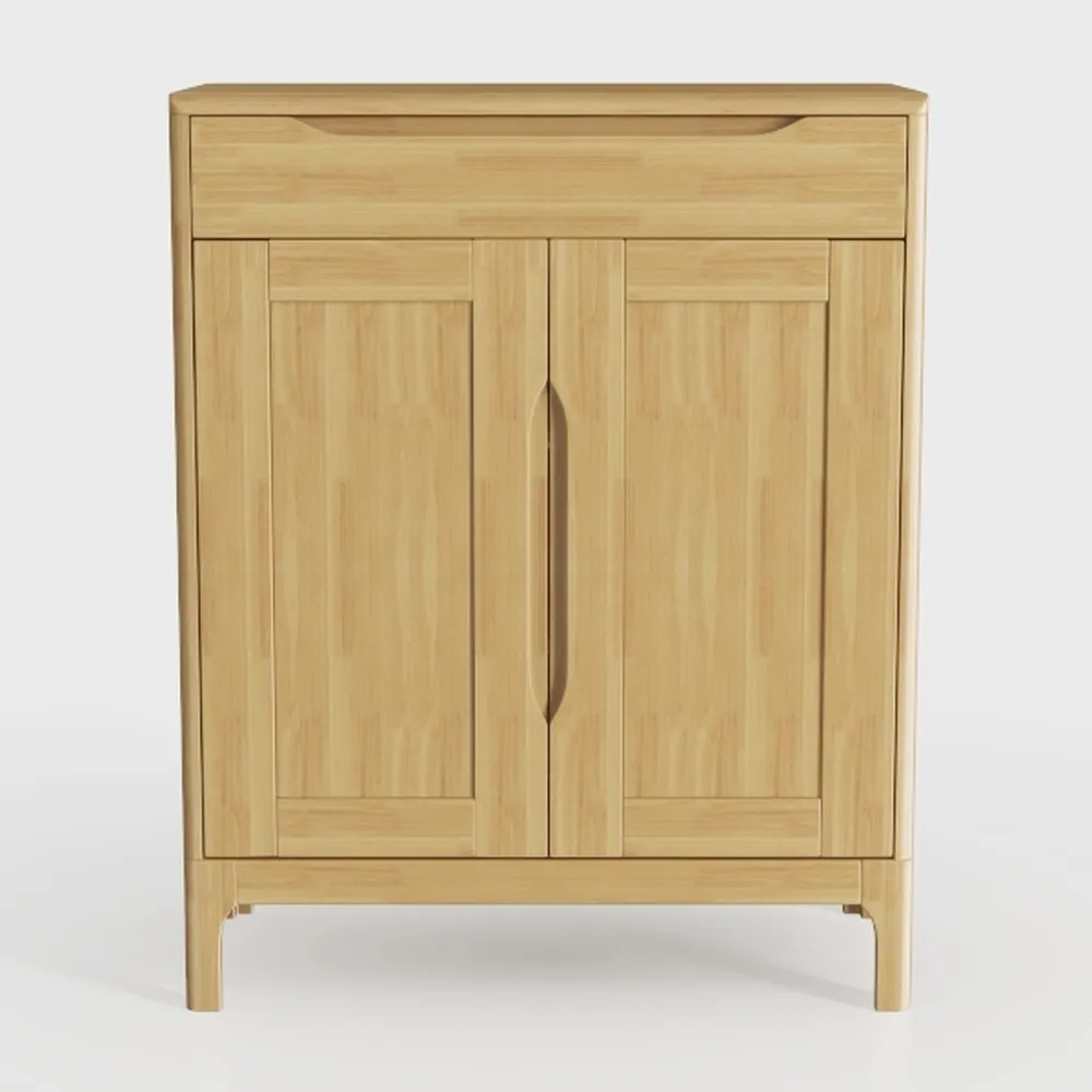 HOMCOM Sideboard, Natural Wood
