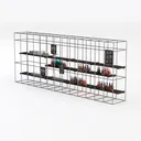 Café Counter 73 (hanging cabinet) Left 45 Degree View