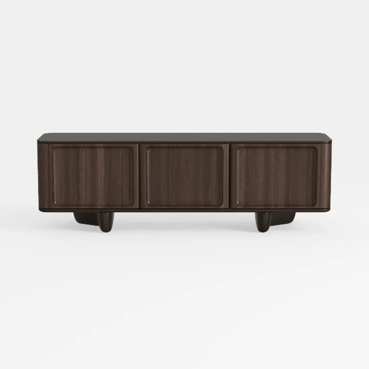 mopio Quin 59" Tambour TV Stand, Mid-Century