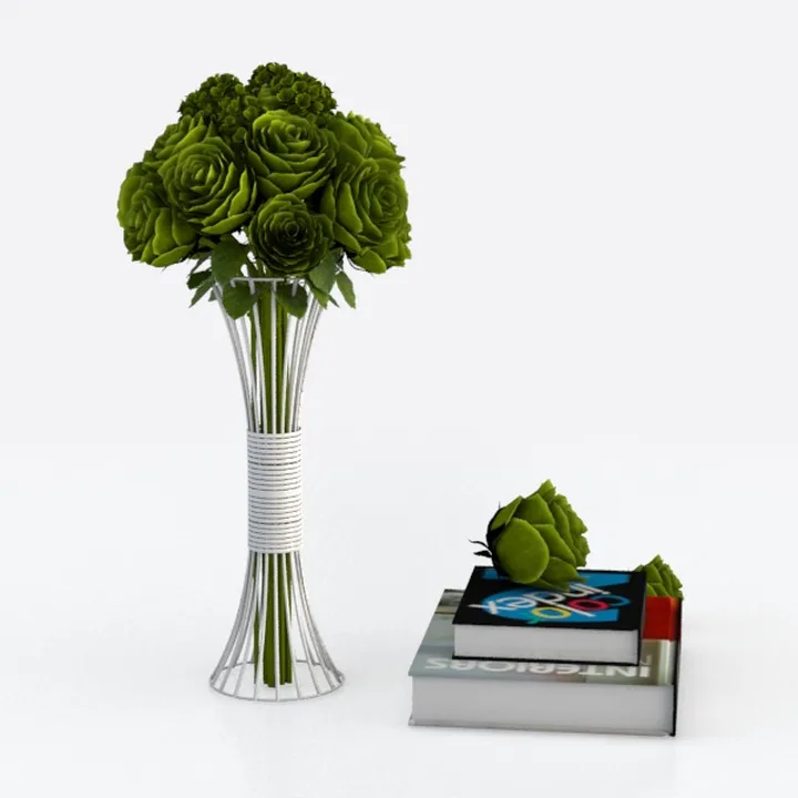 5ft Tall Triple Golden Cane Palm Artificial Tree