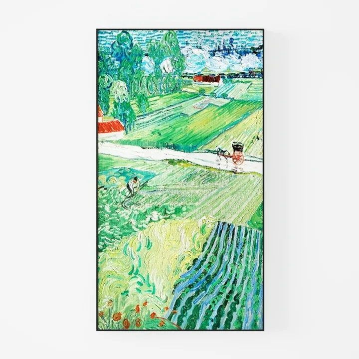 Impressionist Farm Landscape Wall Art Print 3D Model