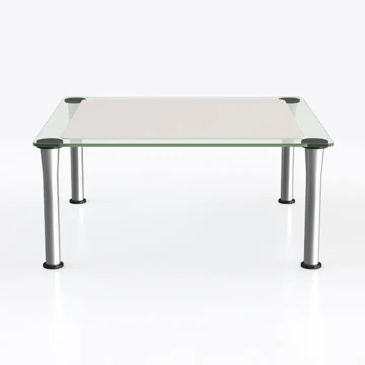 Modern Glass Metal Coffee Table 3D Model