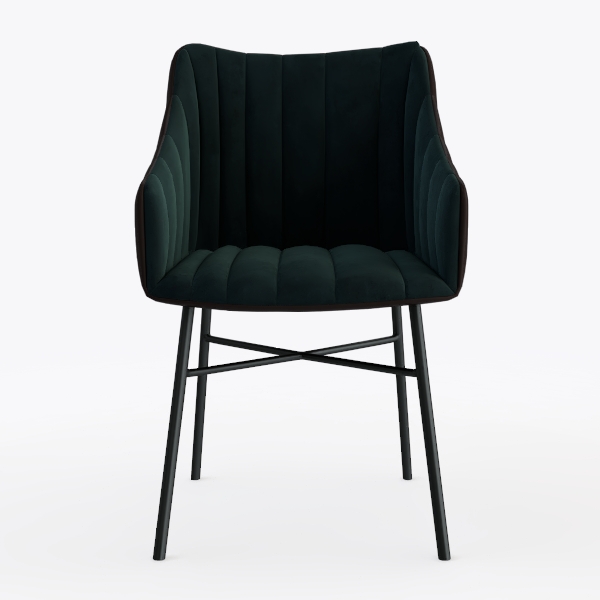 YOUNUOKE Black Dining Chairs Set of 2, Faux