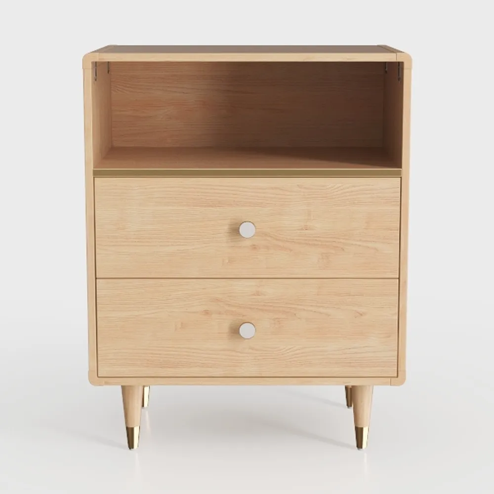 Nightstand with 2 Drawers - Bedside Furniture