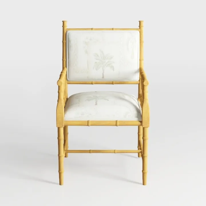 Baxton Studio Brandon Modern Bohemian White Fabric