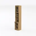Rustic-wine cabinet.max Left 45 Degree View