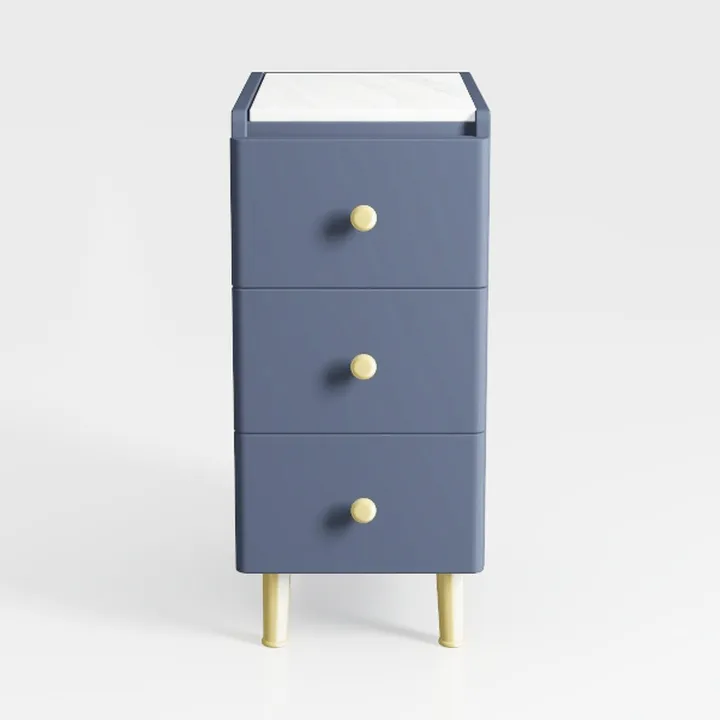 Narrow Nightstand with Drawers, Narrow Side Table