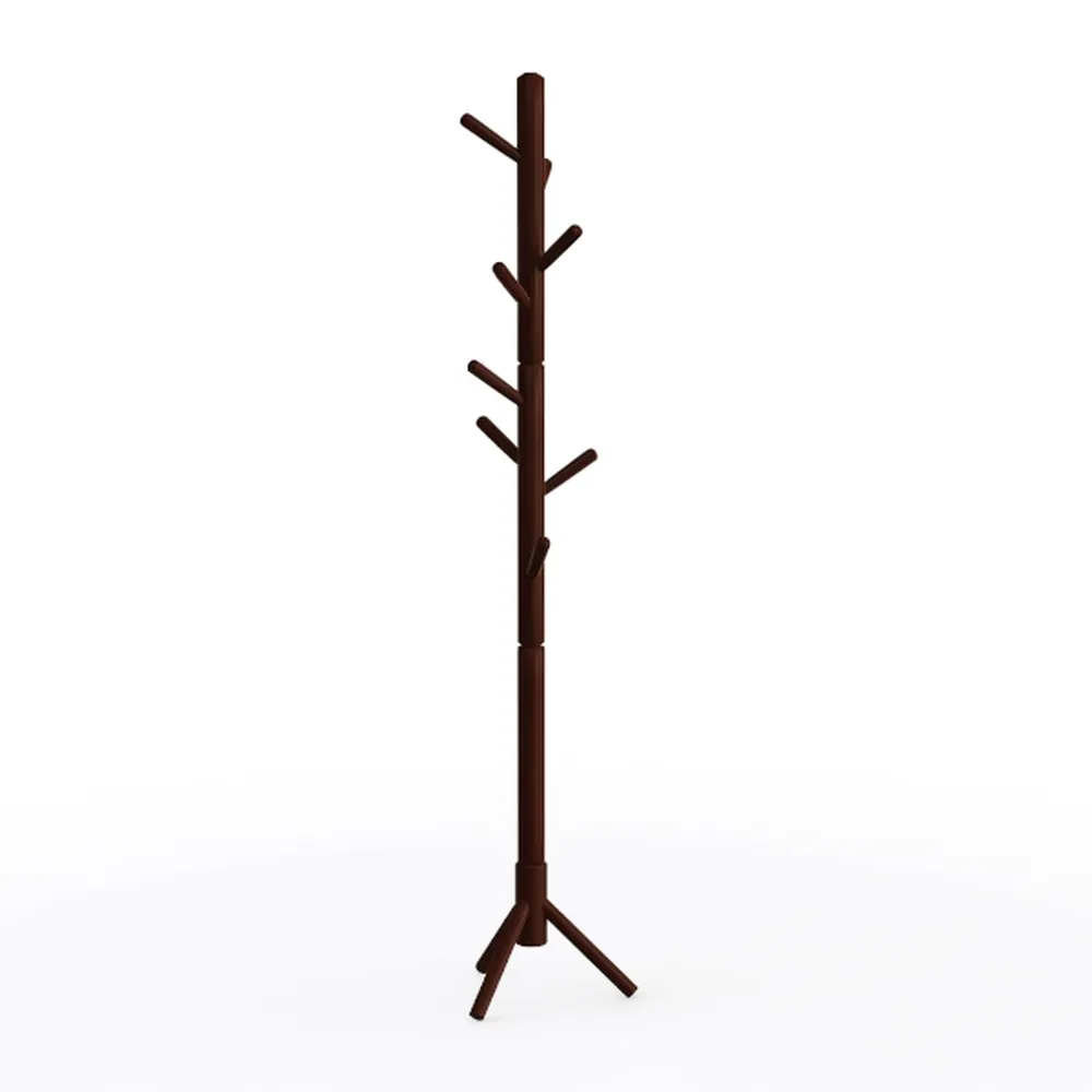 Tangkula Coat Rack Freestanding, Rubber Wood Coat