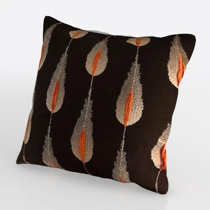 Vintage Star Black Abstract Western Outdoor Pillow