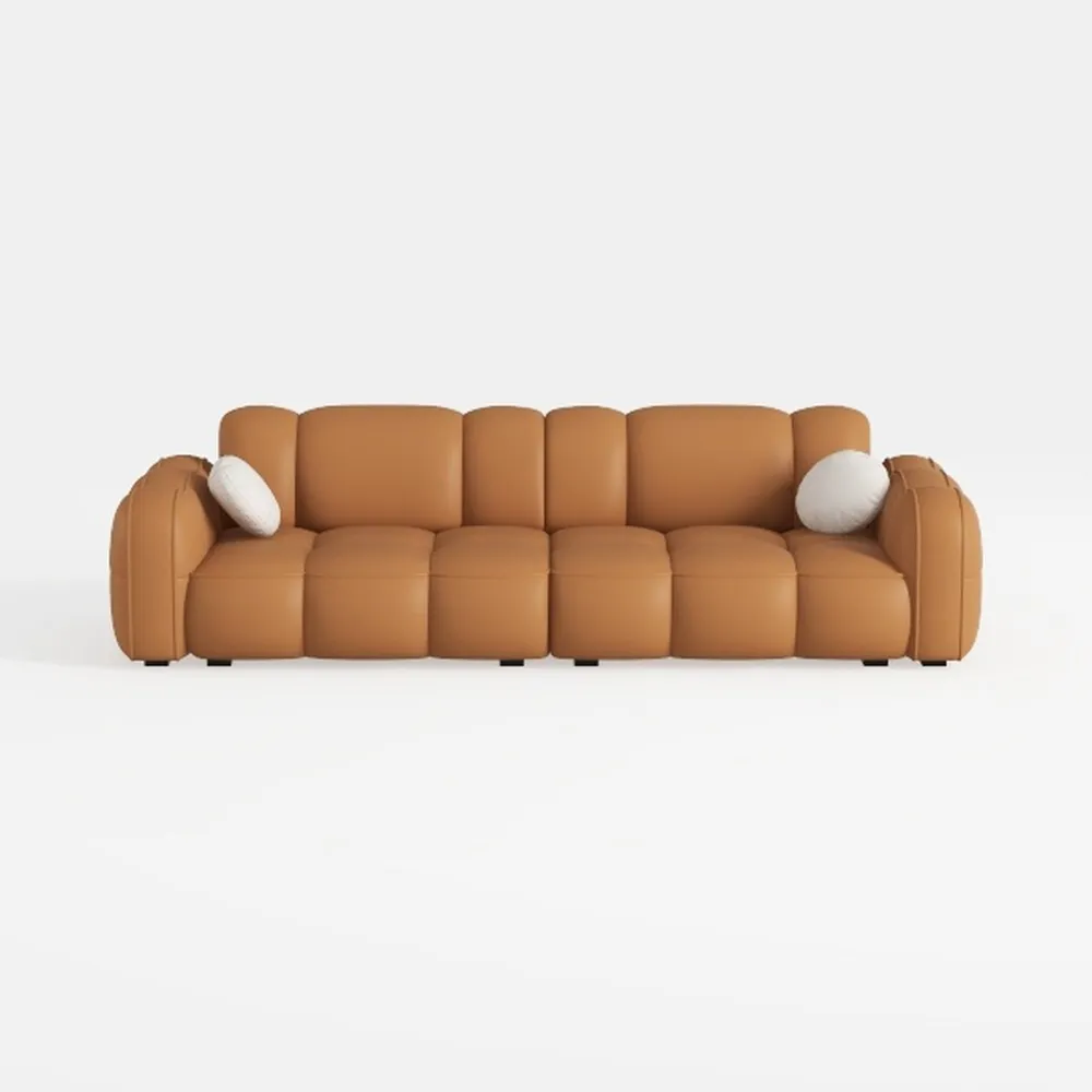 SIMPLIHOME Rex 3-Seater Modular Sofa in Full-Grain