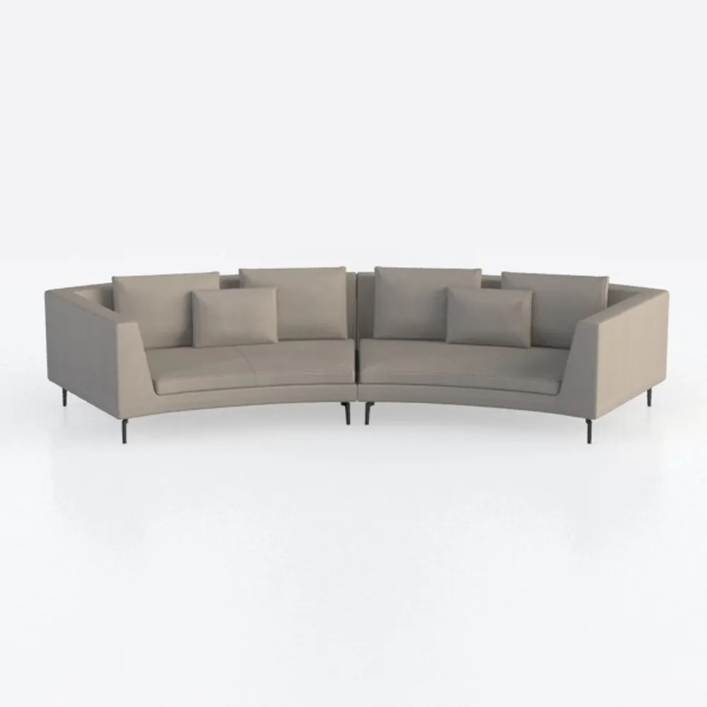 Pemberly Row Contemporary Canes Cobblestone 6 Piec