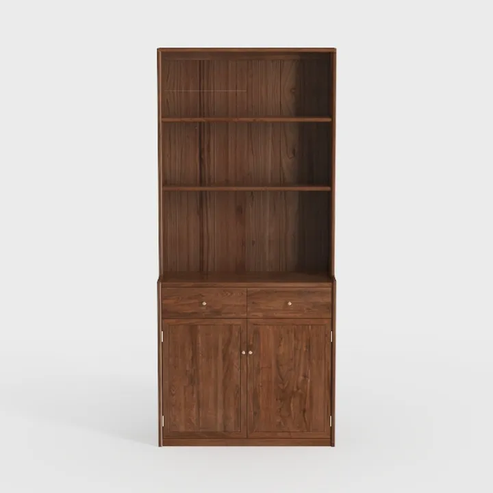 Sauder Palladia Library with Doors/Book Shelf, L: 