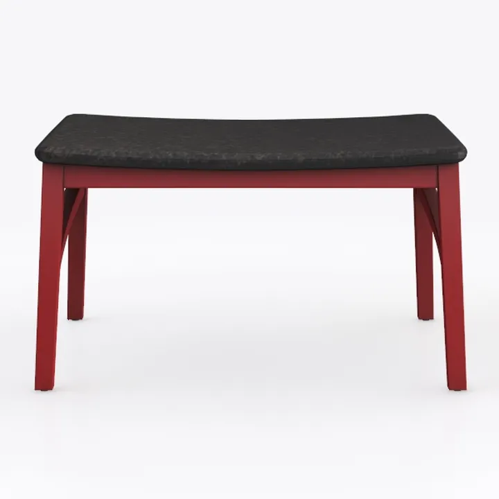 Emma Red Upholstered Ottoman