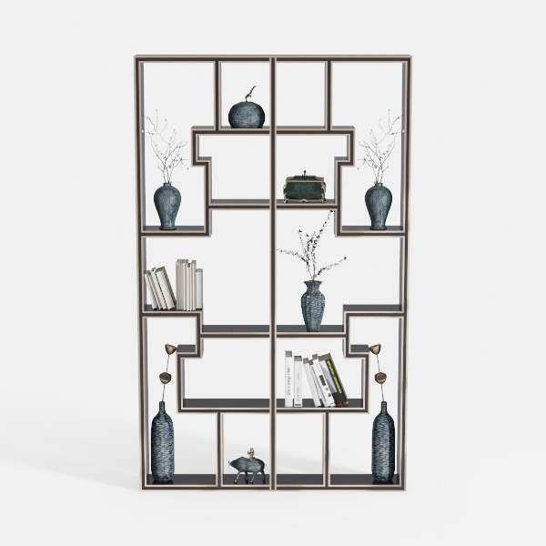 GarveeHome Triple Column 5-Tier Bookshelf,Bookcase