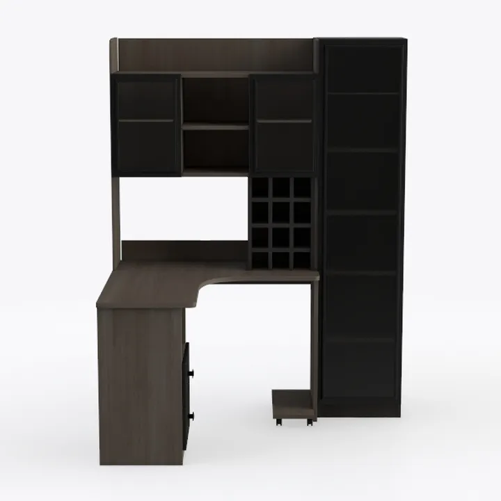 BOWERY HILL Home Office L-Shape Computer Desk with