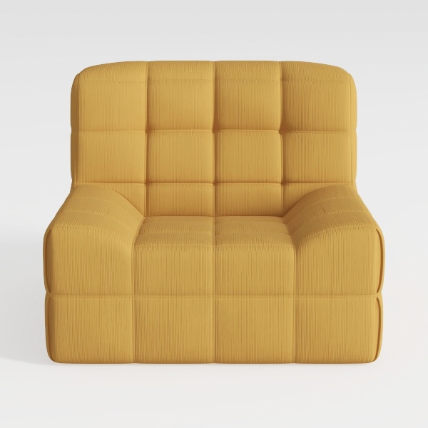 Artdeco Home 40&quot; W Convertible Futon Chair with Ma