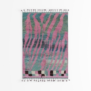 Rugshop Modern Floral Circles Design for Living