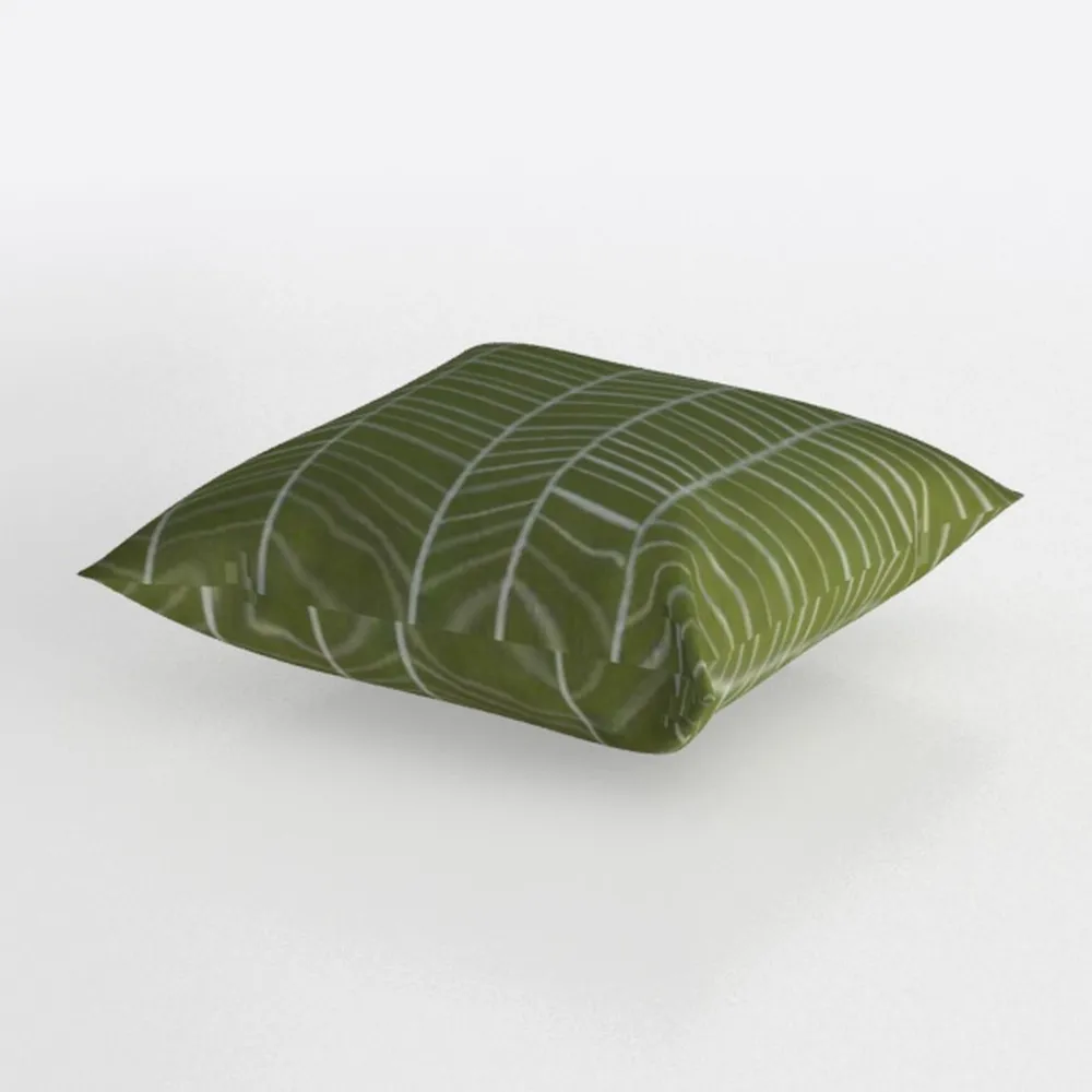 Tropical Palm Leaf Pillow Covers 18x18 Inch