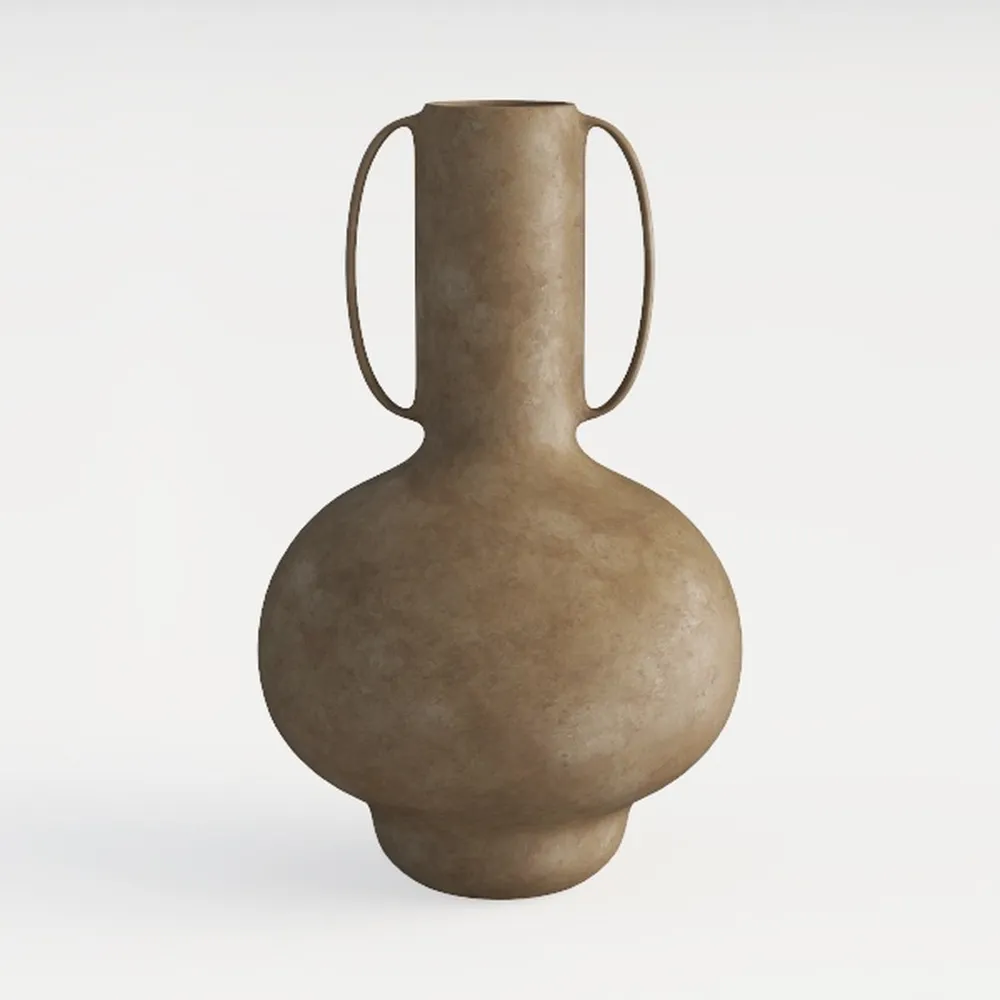 Aeravida Chic Bottle Shaped Faded Stain Brown to