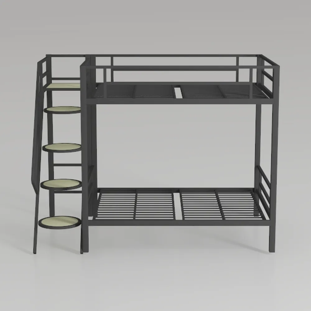Twin Over Twin Metal Bunk Bed, Heavy Duty Metal