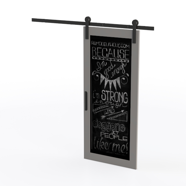 Sliding Barn Door Hardware Kit 6.6 FT Heavy Duty