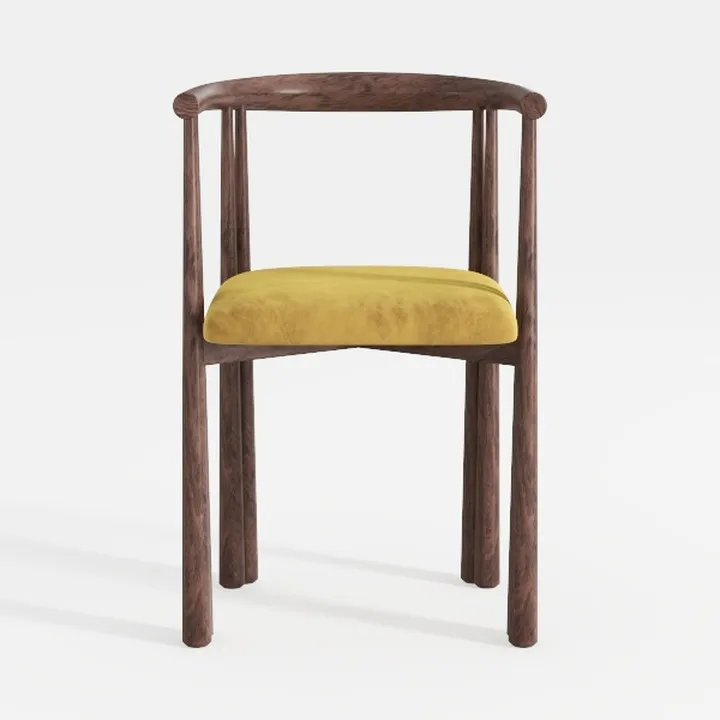 We're it, Nola Wood Frame Modern Side Chair with U