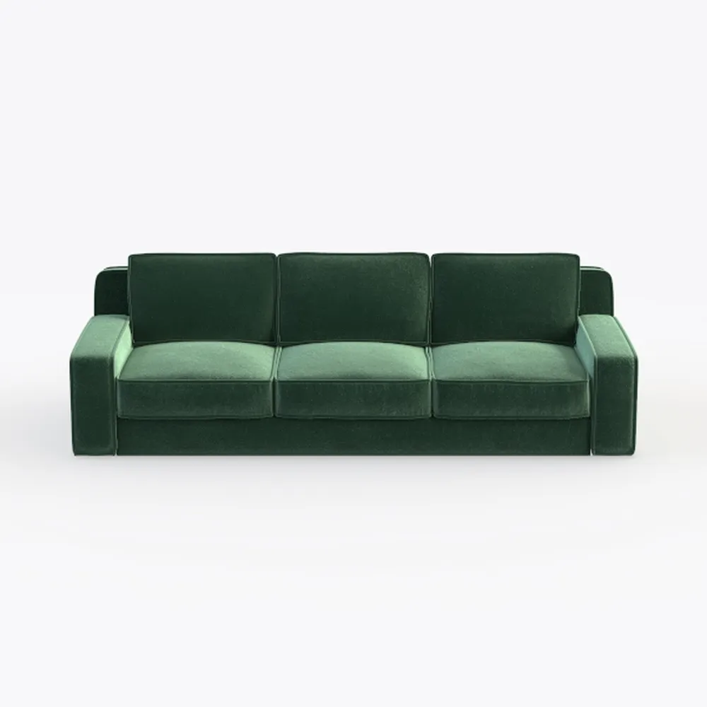 3 Seater Sofa Couch with Deep Seat, 90" Modern