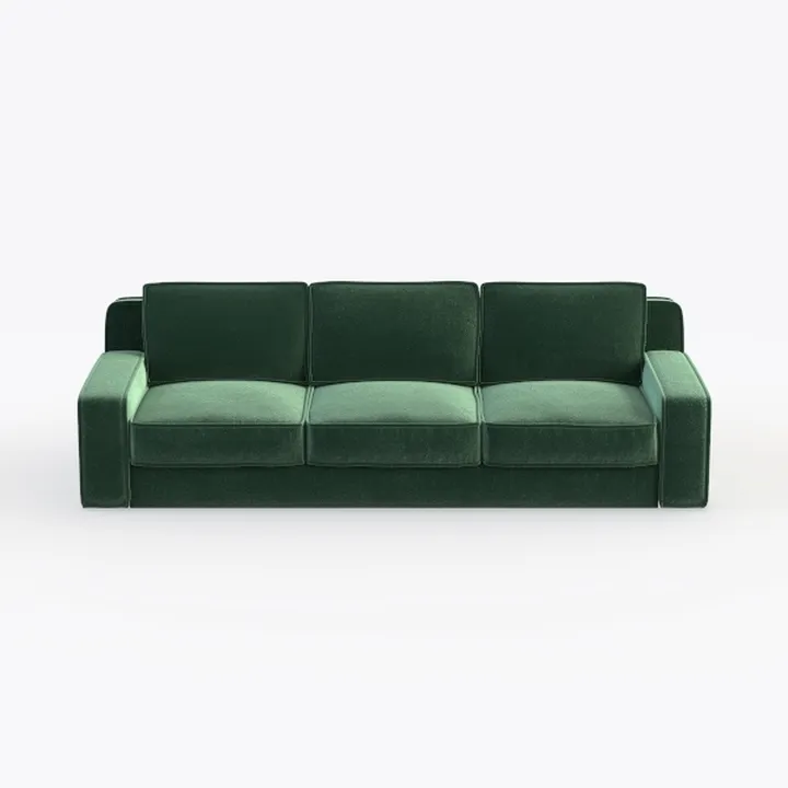 3 Seater Sofa Couch with Deep Seat, 90" Modern