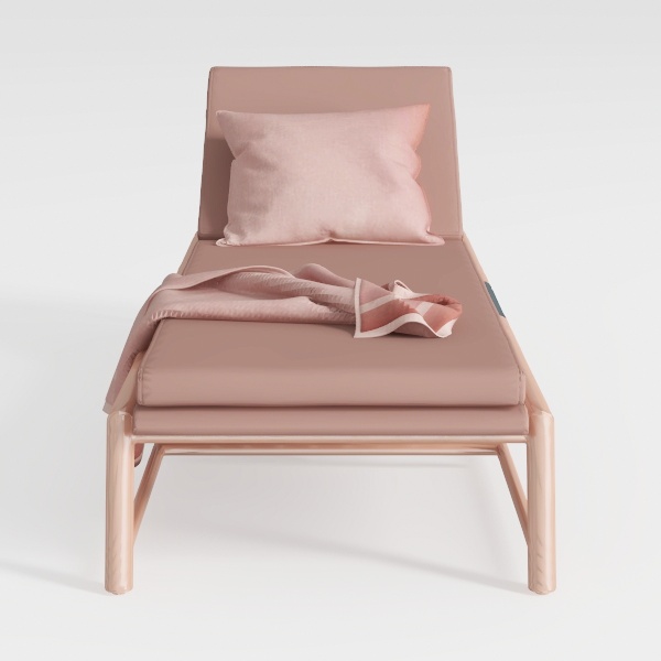 BAIODNB 5 Gears Adjustable Accent Chair with Ottom