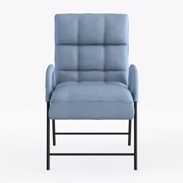 Kidol&Shellder Blue Dining Chairs Set of 2,Faux