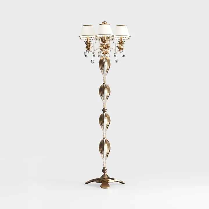 TOCHIC Crystal Table Lamp for Living Room, 3 Light