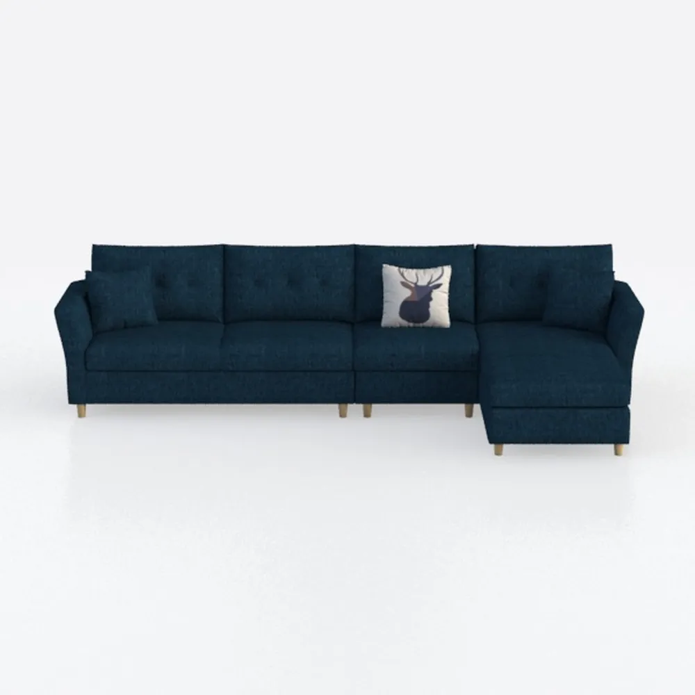 108" Modern L-Shaped Modular Sectional Sofa for