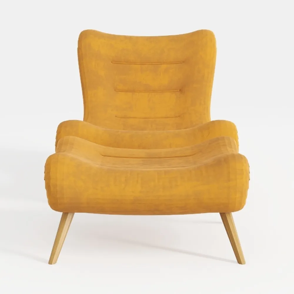 Accent Chairs with Solid Wood Frame,Upholstered Co