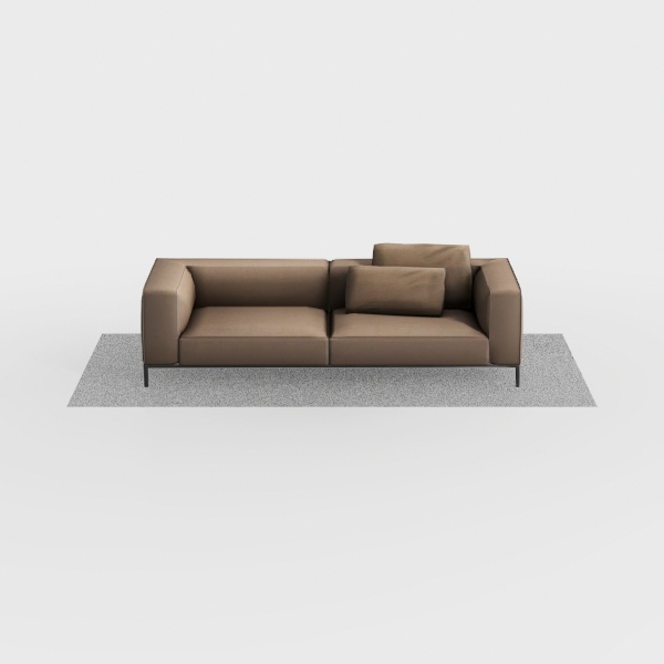 Armen Living Serenity 79&quot; Fossil Gray Velvet Sofa 