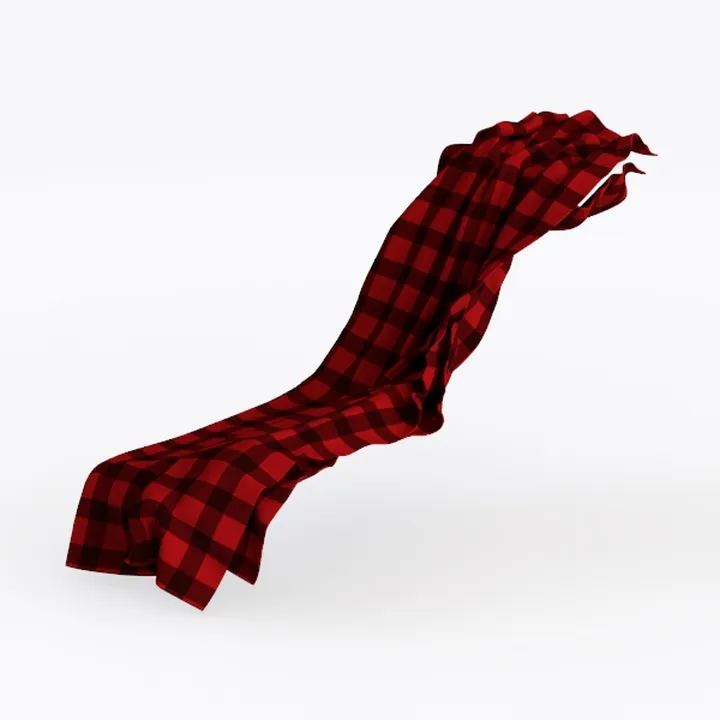 blanket-Crimson Elegance