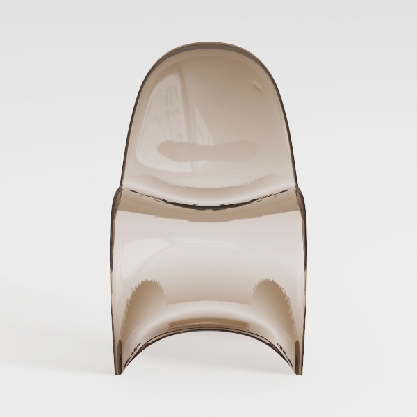 Iplex Design Drappeggi d&#39;Autore Poltrona, Plexiglass/PMMA, fumé/Trasparente