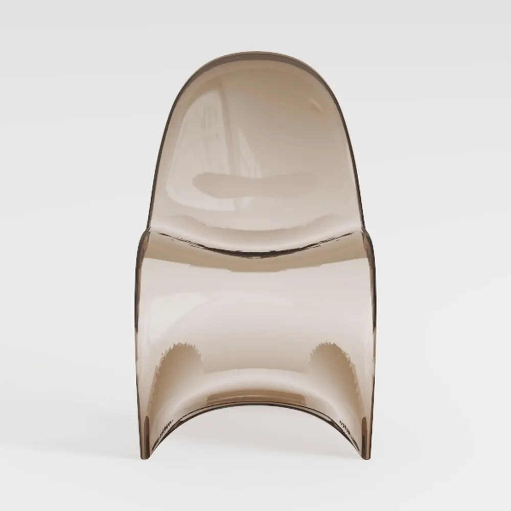 Iplex Design Drappeggi d'Autore Poltrona, Plexiglass/PMMA, fumé/Trasparente