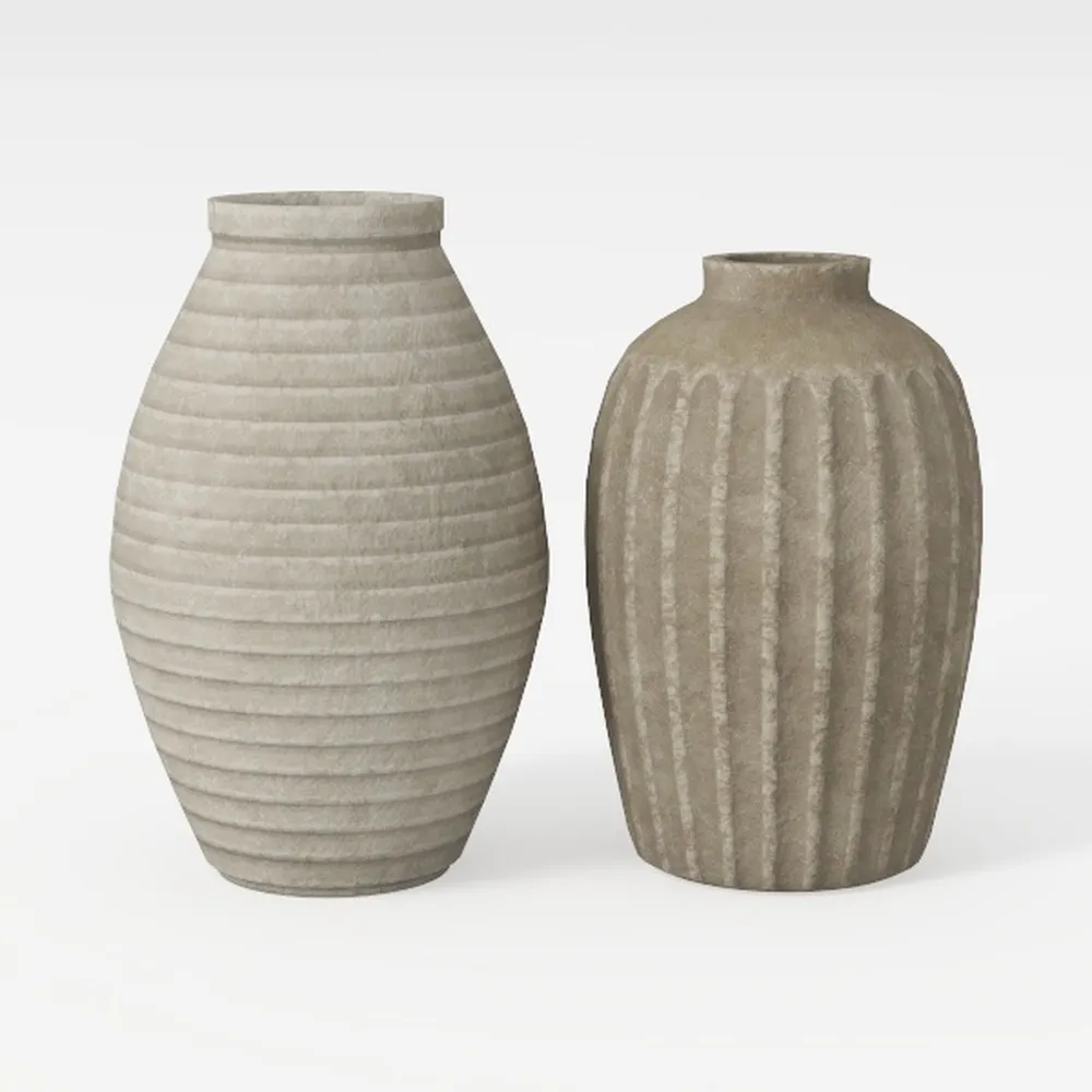 Deco 79 Glass Abstract Decorative Vase Textured