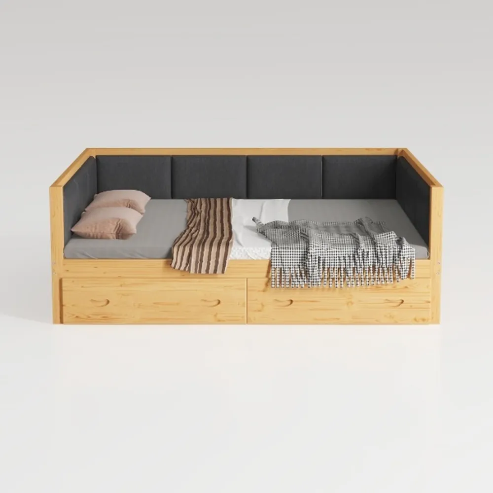 Camaflexi Mid-Century Daybed, Twin, Castanho